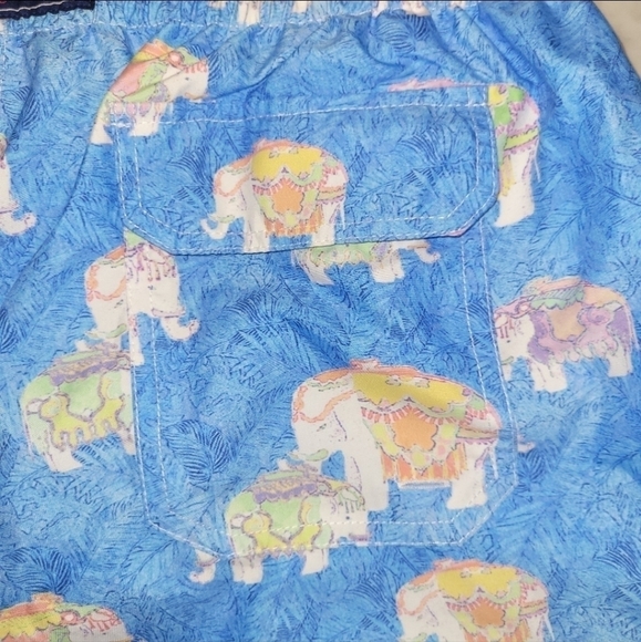 MICHAEL'S SWIMWEAR MEN'S ELEPHANTS SWIM TRUNKS SIZE L - Picture 9 of 10